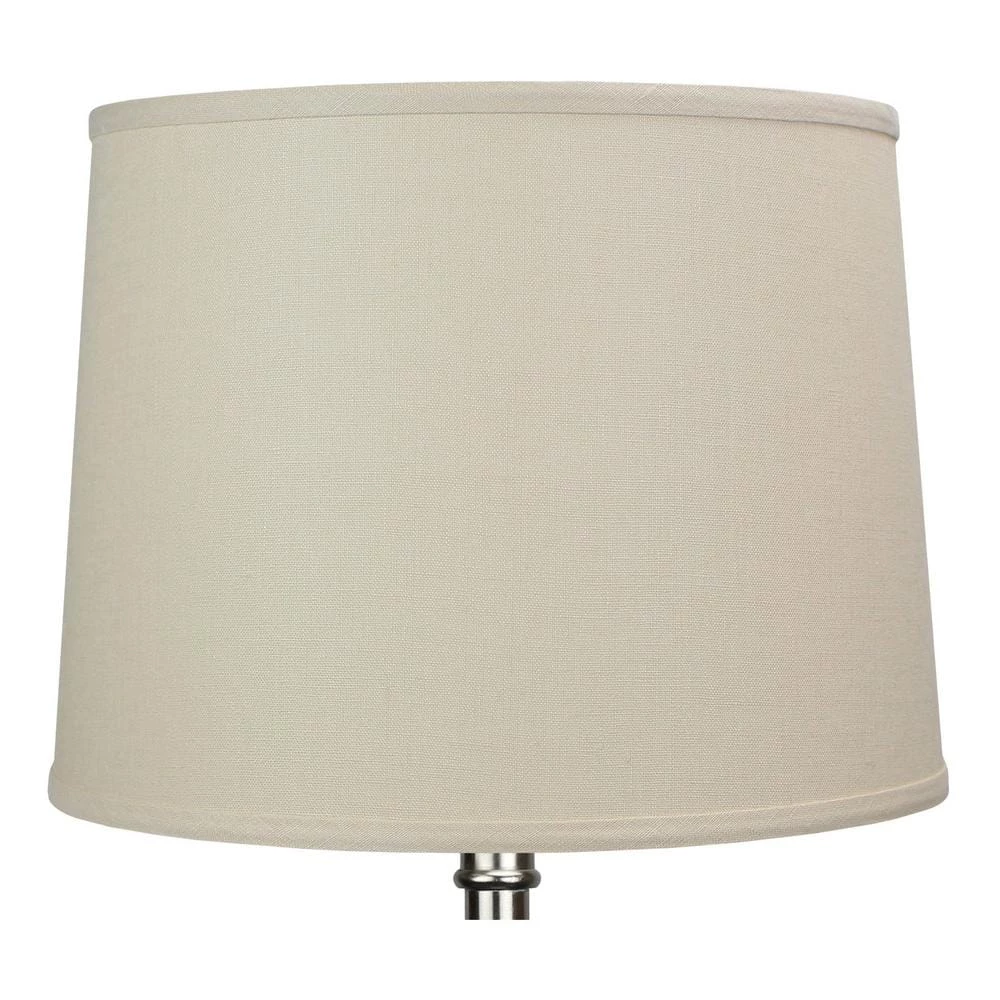 14 in. Top Diameter x 16 in. Bottom Diameter x 12 in. Slant Designer Linen Natural Empire Lamp Shade by FenchelShades.com 4 14 in. Top Diameter x 16 in. Bottom Diameter x 12 in. Slant Designer Linen Natural Empire Lamp Shade by FenchelShades.com - Image 2