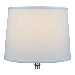 14 in. Top Diameter x 16 in. Bottom Diameter x 12 in. Slant Linen Cream Empire Lamp Shade by FenchelShades.com -AMAX LIGHTING Shop off white nickel fenchelshades com lamp shades 14 16 12 w l cre 4f 1000