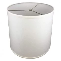 14 in. Top Diameter x 16 in. Bottom Diameter x 14 in. Slant Linen Cream Empire Lamp Shade by FenchelShades.com