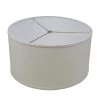 17 in. Top Diameter x 17 in. Bottom Diameter x 9 in. H Linen Cream Drum Lamp Shade by FenchelShades.com -AMAX LIGHTING Shop off white nickel fenchelshades com lamp shades 17 17 9 w l cre 64 1000