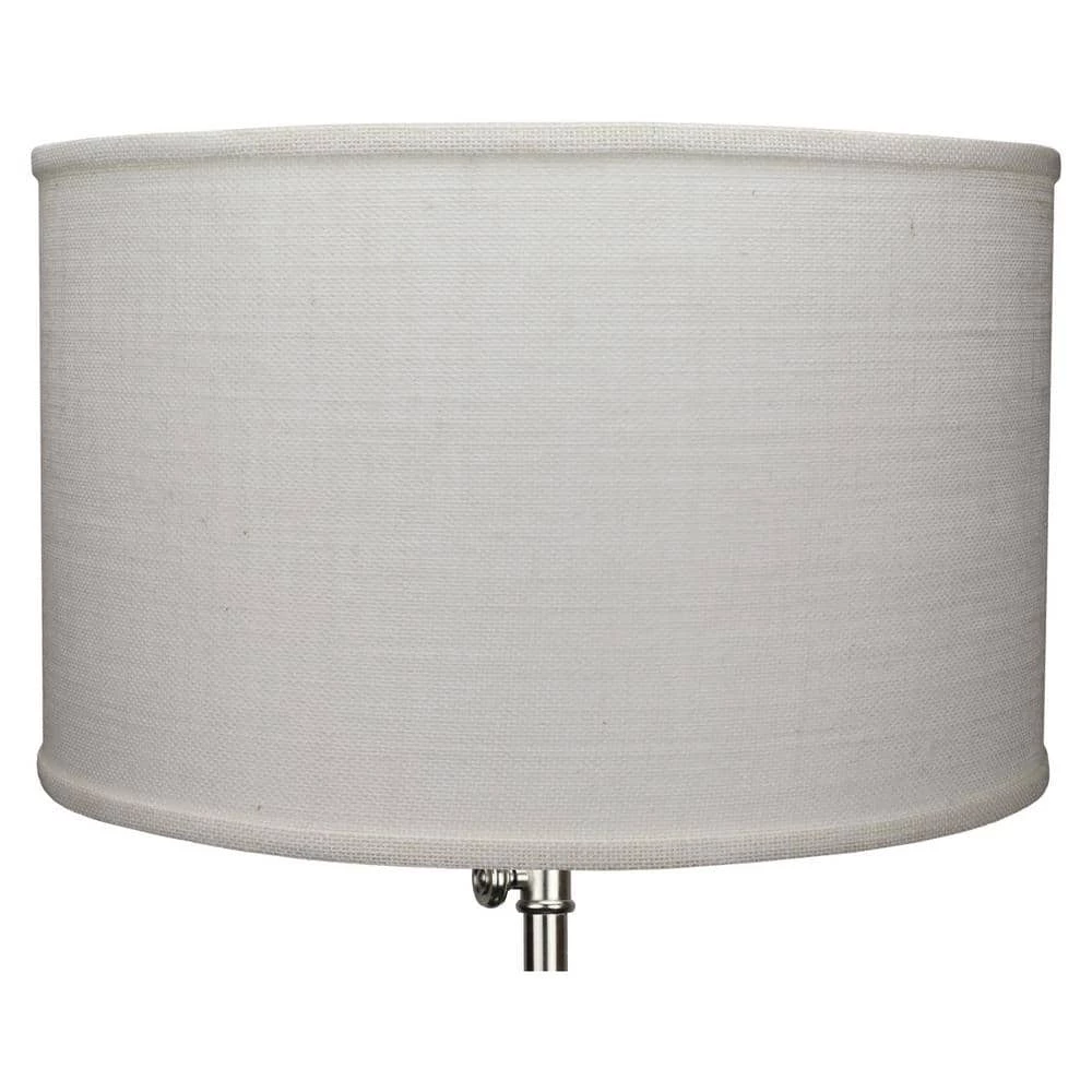 18 in. Top Diameter x 18 in. Bottom Diameter x 11 in. H Burlap Off White Drum Lamp Shade by FenchelShades.com 4 18 in. Top Diameter x 18 in. Bottom Diameter x 11 in. H Burlap Off White Drum Lamp Shade by FenchelShades.com - Image 2