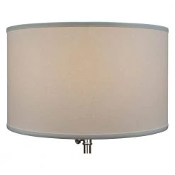 18 in. Top Diameter x 18 in. Bottom Diameter x 11 in. H Linen Cream Drum Lamp Shade by FenchelShades.com -AMAX LIGHTING Shop off white nickel fenchelshades com lamp shades 18 18 11 w l cre 4f 1000