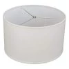 18 in. Top Diameter x 18 in. Bottom Diameter x 11 in. H Linen Cream Drum Lamp Shade by FenchelShades.com -AMAX LIGHTING Shop off white nickel fenchelshades com lamp shades 18 18 11 w l cre 64 1000