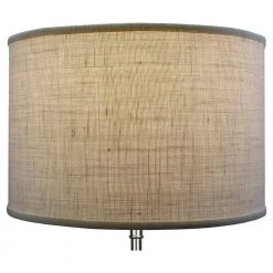 18 in. Top Diameter x 18 in. Bottom Diameter x 12 in. H Burlap Off White Drum Lamp Shade by FenchelShades.com 9 18 in. Top Diameter x 18 in. Bottom Diameter x 12 in. H Burlap Off White Drum Lamp Shade by FenchelShades.com -AMAX LIGHTING Shop off white nickel fenchelshades com lamp shades 18 18 12 w b off 4f 1000