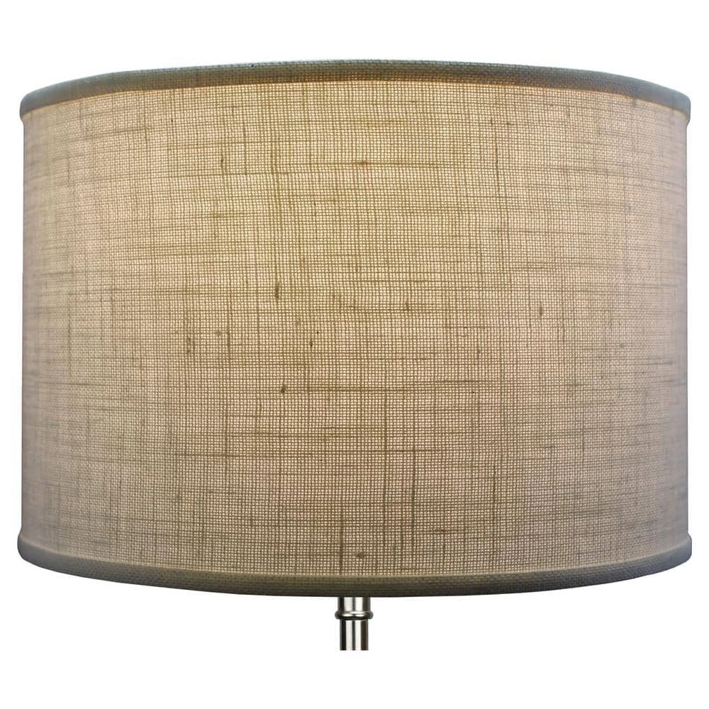18 in. Top Diameter x 18 in. Bottom Diameter x 12 in. H Burlap Off White Drum Lamp Shade by FenchelShades.com 5 18 in. Top Diameter x 18 in. Bottom Diameter x 12 in. H Burlap Off White Drum Lamp Shade by FenchelShades.com - Image 3