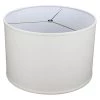 18 in. Top Diameter x 18 in. Bottom Diameter x 12 in. H Burlap Off White Drum Lamp Shade by FenchelShades.com