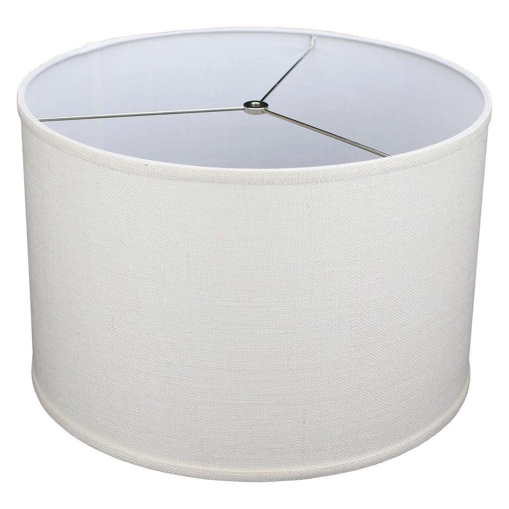 18 in. Top Diameter x 18 in. Bottom Diameter x 12 in. H Burlap Off White Drum Lamp Shade by FenchelShades.com 3 18 in. Top Diameter x 18 in. Bottom Diameter x 12 in. H Burlap Off White Drum Lamp Shade by FenchelShades.com
