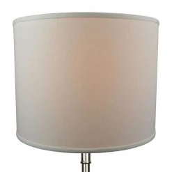 Fenchel Shades 18 in. Top Diameter x 18 in. Bottom Diameter x 14 in. Height, Drum Lamp Shade - Linen Cream by FenchelShades.com -AMAX LIGHTING Shop off white nickel fenchelshades com lamp shades 18 18 14 w l cre 4f 1000
