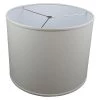 Fenchel Shades 18 in. Top Diameter x 18 in. Bottom Diameter x 14 in. Height, Drum Lamp Shade - Linen Cream by FenchelShades.com