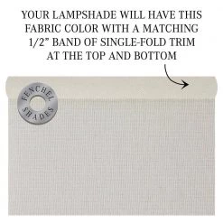 Fenchel Shades 5 in. Top Diameter x 9 in. Bottom Diameter x 7 in. Slant, Empire Lamp Shade - Linen Cream by FenchelShades.com -AMAX LIGHTING Shop off white nickel fenchelshades com lamp shades 5 9 7 b l cre 44 1000