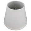 Fenchel Shades 5 in. Top Diameter x 9 in. Bottom Diameter x 7 in. Slant, Empire Lamp Shade - Linen Cream by FenchelShades.com