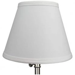 5 in. Top Diameter x 9 in. Bottom Diameter x 7 in. Slant Linen Snow Empire Lamp Shade by FenchelShades.com -AMAX LIGHTING Shop off white nickel fenchelshades com lamp shades 5 9 7 b l sno c3 1000