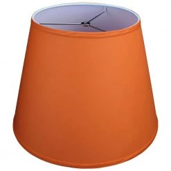 11 in. Top Diameter x 17 in. Bottom Diameter x 13 in. Slant Linen Carrot Empire Lamp Shade by FenchelShades.com