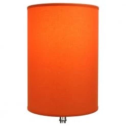 14 in. Top Diameter x 14 in. Bottom Diameter x 20 in. Height Linen Carrot Drum Lamp Shade by FenchelShades.com -AMAX LIGHTING Shop orange nickel fenchelshades com lamp shades 14 14 20 w l car 4f 1000