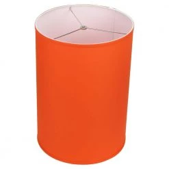 14 in. Top Diameter x 14 in. Bottom Diameter x 20 in. Height Linen Carrot Drum Lamp Shade by FenchelShades.com