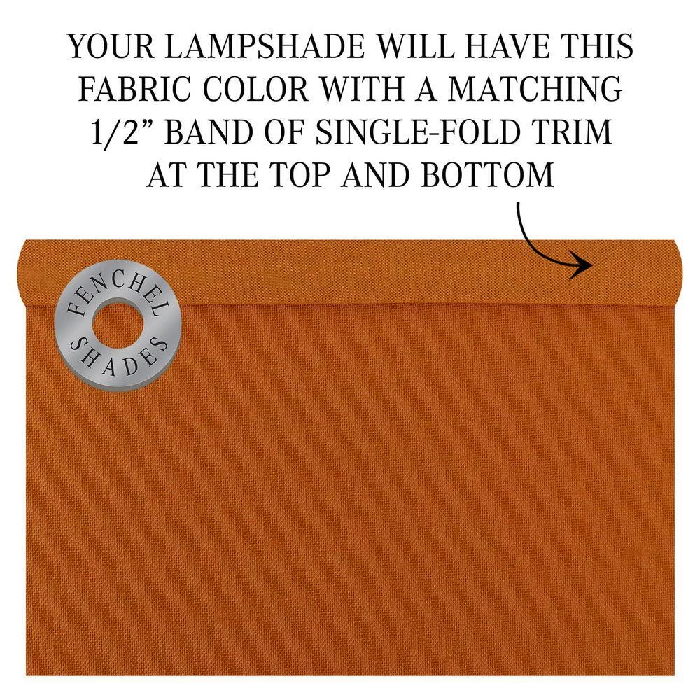 14 in. Top Diameter x 14 in. Bottom Diameter x 20 in. Height Linen Cedar Drum Lamp Shade by FenchelShades.com 7 14 in. Top Diameter x 14 in. Bottom Diameter x 20 in. Height Linen Cedar Drum Lamp Shade by FenchelShades.com - Image 5