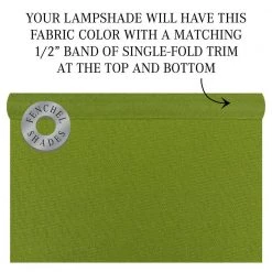 Fenchel Shades 12 in. Width x 8.25 in. Height Peridot/Nickel Finish Empire Lamp Shade by FenchelShades.com -AMAX LIGHTING Shop peridot fenchelshades com lamp shades 5 12 9 w l perid 44 1000