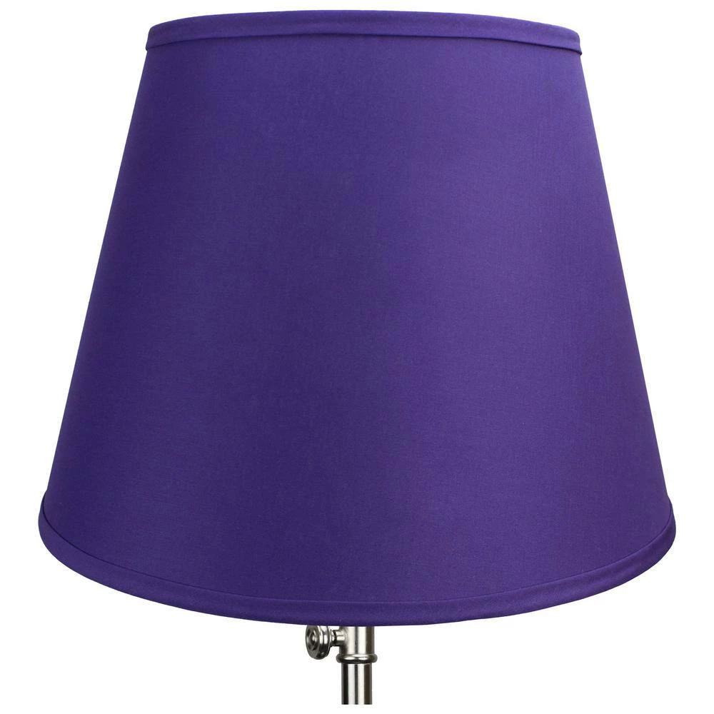 11 in. Top Diameter x 17 in. Bottom Diameter x 13 in. Slant Linen Purple Empire Lamp Shade by FenchelShades.com 4 11 in. Top Diameter x 17 in. Bottom Diameter x 13 in. Slant Linen Purple Empire Lamp Shade by FenchelShades.com - Image 2