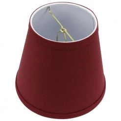 Fenchel Shades 5 in. Top Diameter x 8 in. Bottom Diameter x 7 in. Slant Empire Lamp Shade - Linen Brick by FenchelShades.com