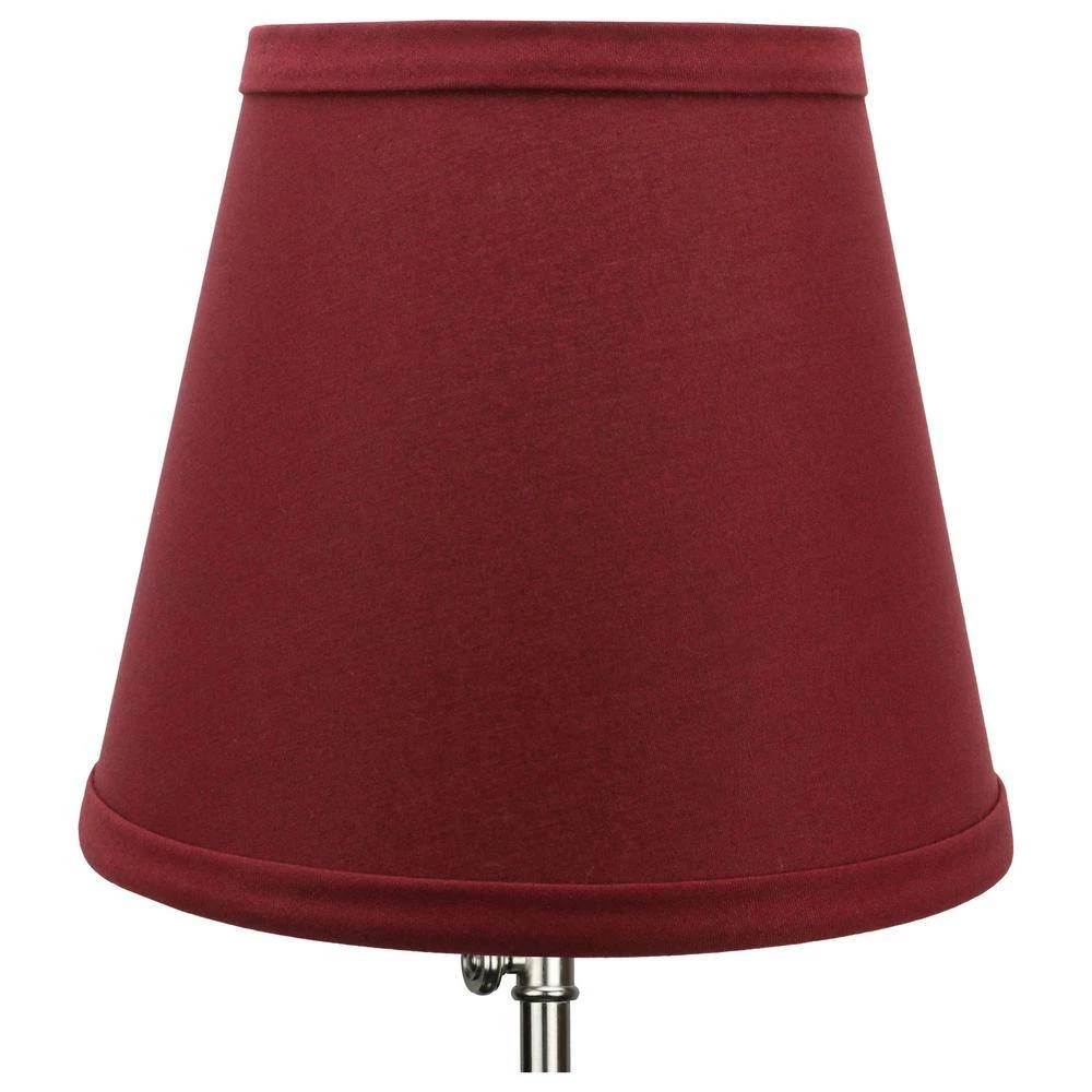 Fenchel Shades 5 in. Top Diameter x 8 in. Bottom Diameter x 7 in. Slant Empire Lamp Shade - Linen Brick by FenchelShades.com 4 Fenchel Shades 5 in. Top Diameter x 8 in. Bottom Diameter x 7 in. Slant Empire Lamp Shade - Linen Brick by FenchelShades.com - Image 2