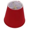 Fenchel Shades 5 in. Top Diameter x 8 in. Bottom Diameter x 7 in. Slant Empire Lamp Shade - Linen Rich Red by FenchelShades.com