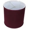 10 in. Top Diameter x 10 in. H x 10 in. Bottom Diameter Linen Burgundy Drum Lamp Shade by FenchelShades.com