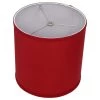 10 in. Top Diameter x 10 in. H x 10 in. Bottom Diameter Linen Rich Red Drum Lamp Shade by FenchelShades.com