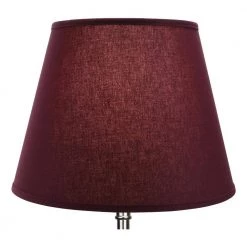 11 in. Top Diameter x 17 in. Bottom Diameter x 13 in. Slant Linen Burgundy Empire Lamp Shade by FenchelShades.com -AMAX LIGHTING Shop red nickel fenchelshades com lamp shades 11 17 13 w l bur 4f 1000