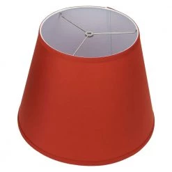 11 in. Top Diameter x 17 in. Bottom Diameter x 13 in. Slant Linen Paprika Empire Lamp Shade by FenchelShades.com