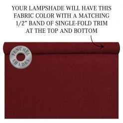 12 in. Top Diameter x 13 in. Bottom Diameter x 12 in. Slant Linen Brick Empire Lamp Shade by FenchelShades.com -AMAX LIGHTING Shop red nickel fenchelshades com lamp shades 12 13 12 w l bri 44 1000