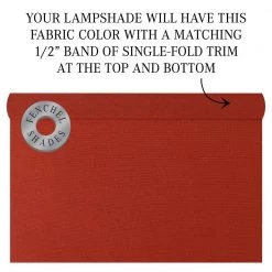 Fenchel Shades 13 in. Top Diameter x 15 in. Bottom Diameter x 10 in. Slant, Empire Lamp Shade - Linen Paprika by FenchelShades.com -AMAX LIGHTING Shop red nickel fenchelshades com lamp shades 13 15 10 w l pap 44 1000