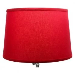 Fenchel Shades 13 in. Top Diameter x 15 in. Bottom Diameter x 10 in. Slant, Empire Lamp Shade - Linen Rich Red by FenchelShades.com 9 Fenchel Shades 13 in. Top Diameter x 15 in. Bottom Diameter x 10 in. Slant, Empire Lamp Shade - Linen Rich Red by FenchelShades.com -AMAX LIGHTING Shop red nickel fenchelshades com lamp shades 13 15 10 w l ric 4f 1000