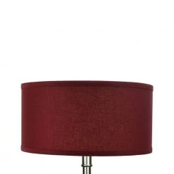 Fenchel Shades 14 in. Top Diameter x 14 in. Bottom Diameter x 7 in. Height, Drum Lamp Shade - Linen Brick by FenchelShades.com -AMAX LIGHTING Shop red nickel fenchelshades com lamp shades 14 14 7 w l bri 4f 1000