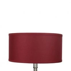 Fenchel Shades 14 in. Top Diameter x 14 in. Bottom Diameter x 7 in. Height, Drum Lamp Shade - Linen Brick by FenchelShades.com -AMAX LIGHTING Shop red nickel fenchelshades com lamp shades 14 14 7 w l bri c3 1000