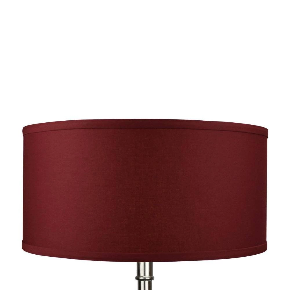 17 in. W x 8 in. H Linen Brick Drum Lamp Shade by FenchelShades.com 5 17 in. W x 8 in. H Linen Brick Drum Lamp Shade by FenchelShades.com - Image 3