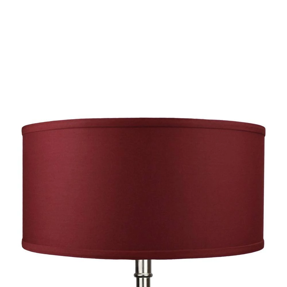 17 in. W x 8 in. H Linen Brick Drum Lamp Shade by FenchelShades.com 4 17 in. W x 8 in. H Linen Brick Drum Lamp Shade by FenchelShades.com - Image 2