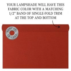 17 in. W x 8 in. H Paprika/Nickel Hardware Drum Lamp Shade by FenchelShades.com -AMAX LIGHTING Shop red nickel fenchelshades com lamp shades 17 17 8 w l pap 44 1000