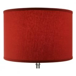 Fenchel Shades 18 in. Top Diameter x 18 in. Bottom Diameter x 12 in. Height Drum Lamp Shade - Linen Paprika by FenchelShades.com -AMAX LIGHTING Shop red nickel fenchelshades com lamp shades 18 18 12 w l pap 4f 1000