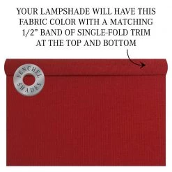 18 in. W x 9 in. H Rich Red/Nickel Hardware Coolie Lamp Shade by FenchelShades.com 11 18 in. W x 9 in. H Rich Red/Nickel Hardware Coolie Lamp Shade by FenchelShades.com -AMAX LIGHTING Shop red nickel fenchelshades com lamp shades 5 18 11 w l ric 44 1000