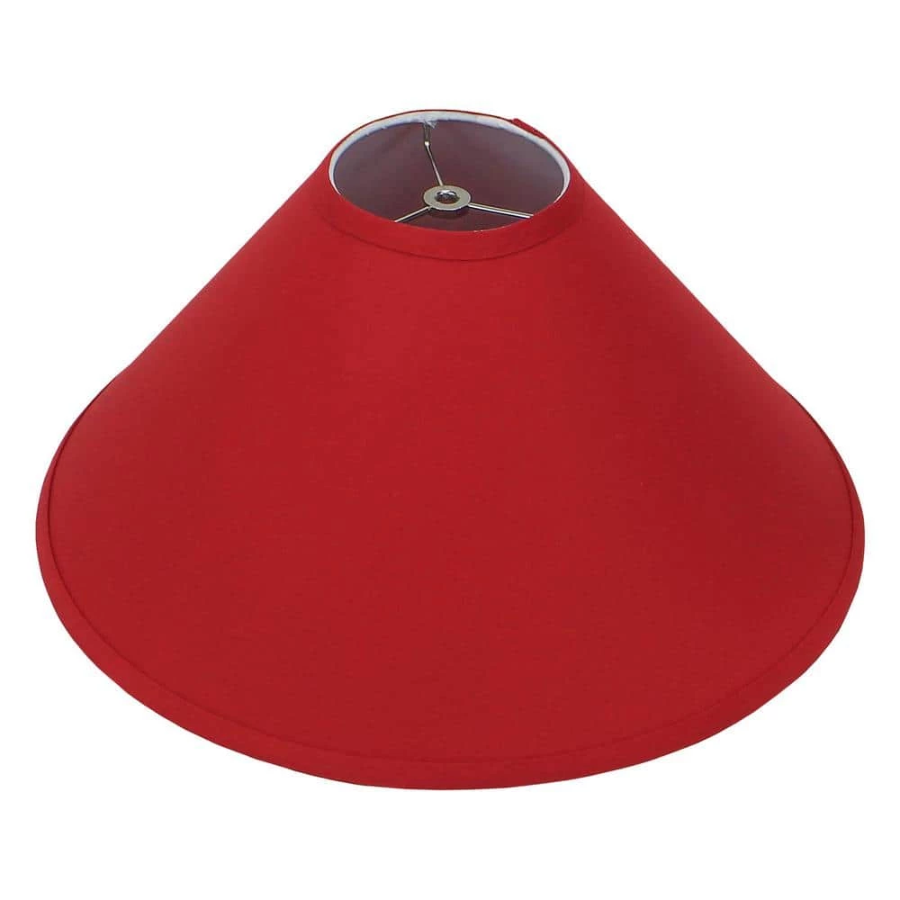 18 in. W x 9 in. H Rich Red/Nickel Hardware Coolie Lamp Shade by FenchelShades.com 3 18 in. W x 9 in. H Rich Red/Nickel Hardware Coolie Lamp Shade by FenchelShades.com