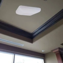 Square 14.5 in. 1-Light White LED Flush Mount Ceiling Fixture 3000K by AMAX LIGHTING -AMAX LIGHTING Shop white amax lighting flush mount lights led s002l w 4f 1000