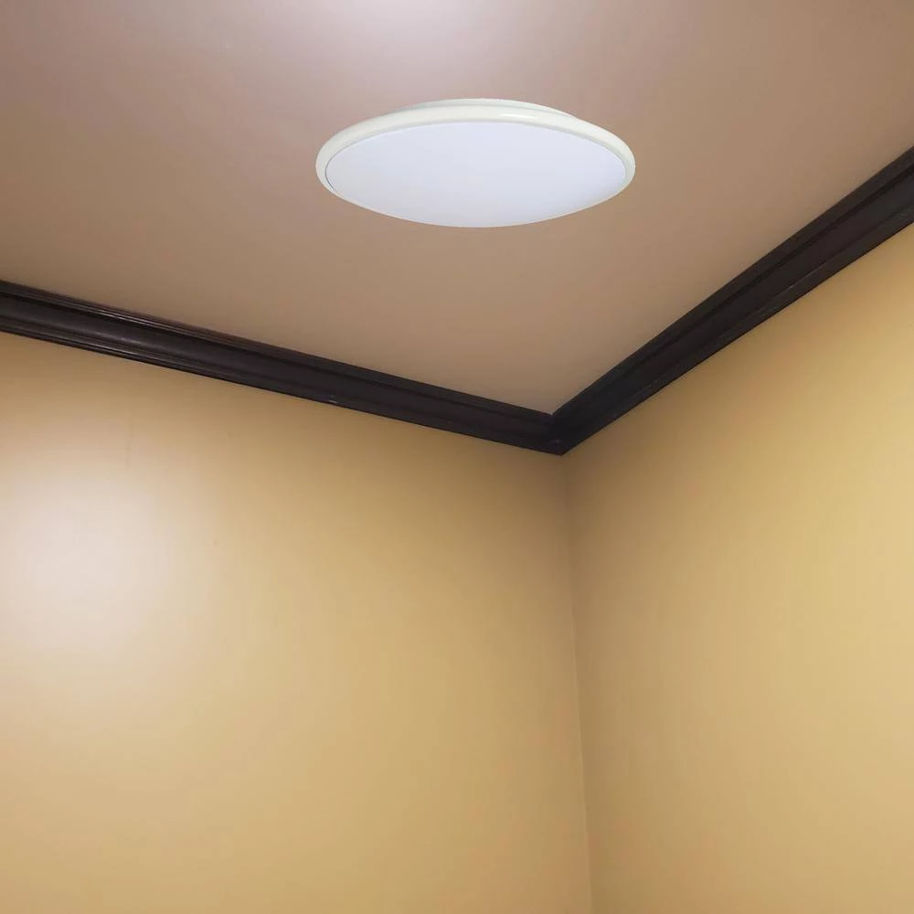 Euro Style 13 in. 1-Light White Flush Mount Fixture 4100K by AMAX LIGHTING 5 Euro Style 13 in. 1-Light White Flush Mount Fixture 4100K by AMAX LIGHTING - Image 3