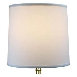 12 in. Top Diameter x 13 in. Bottom Diameter x 12 in. Slant Linen White Empire Lamp Shade by FenchelShades.com -AMAX LIGHTING Shop white brass fenchelshades com lamp shades 12 13 12 wbr l whi 4f 1000