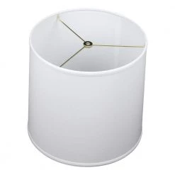 12 in. Top Diameter x 13 in. Bottom Diameter x 12 in. Slant Linen White Empire Lamp Shade by FenchelShades.com