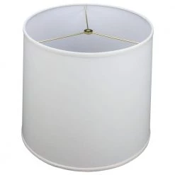 14 in. Top Diameter x 16 in. Bottom Diameter x 14 in. Slant Linen White Empire Lamp Shade by FenchelShades.com