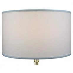 18 in. Top Diameter x 18 in. Bottom Diameter x 11 in. H Linen White Drum Lamp Shade by FenchelShades.com 9 18 in. Top Diameter x 18 in. Bottom Diameter x 11 in. H Linen White Drum Lamp Shade by FenchelShades.com -AMAX LIGHTING Shop white brass fenchelshades com lamp shades 18 18 11 wbr l whi 4f 1000