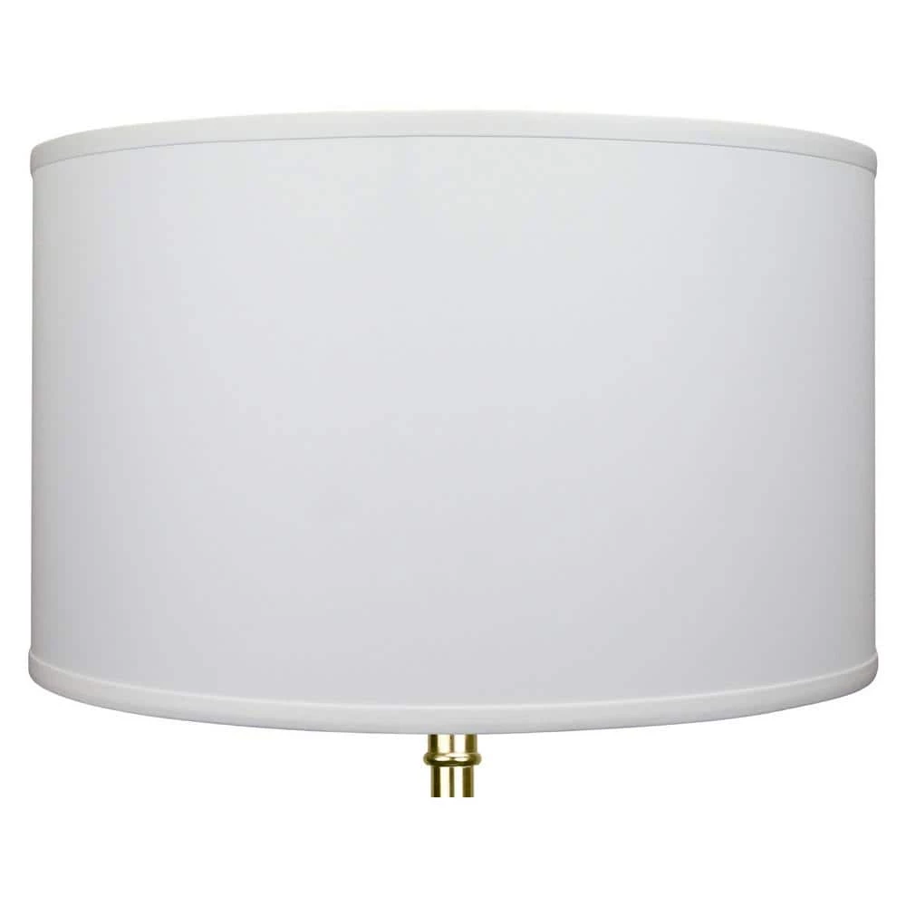 18 in. Top Diameter x 18 in. Bottom Diameter x 11 in. H Linen White Drum Lamp Shade by FenchelShades.com 4 18 in. Top Diameter x 18 in. Bottom Diameter x 11 in. H Linen White Drum Lamp Shade by FenchelShades.com - Image 2