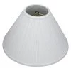 5 in. Top Diameter x 15 in. Bottom Diameter x 10 in. Slant Pleated Mushroom White Coolie Lamp Shade by FenchelShades.com