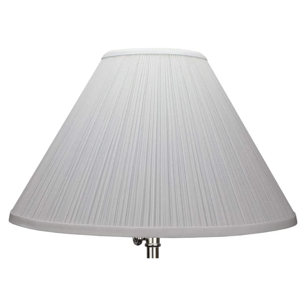 5 in. Top Diameter x 15 in. Bottom Diameter x 10 in. Slant Pleated Mushroom White Coolie Lamp Shade by FenchelShades.com 4 5 in. Top Diameter x 15 in. Bottom Diameter x 10 in. Slant Pleated Mushroom White Coolie Lamp Shade by FenchelShades.com - Image 2