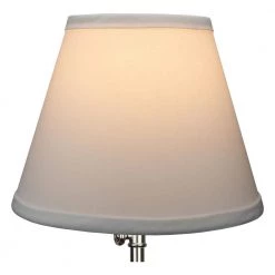 5 in. Top Diameter x 8 in. Bottom Diameter x 7 in. Slant Linen White Empire Lamp Shade by FenchelShades.com 9 5 in. Top Diameter x 8 in. Bottom Diameter x 7 in. Slant Linen White Empire Lamp Shade by FenchelShades.com -AMAX LIGHTING Shop white brass fenchelshades com lamp shades 5 8 7 bbr l whi 4f 1000